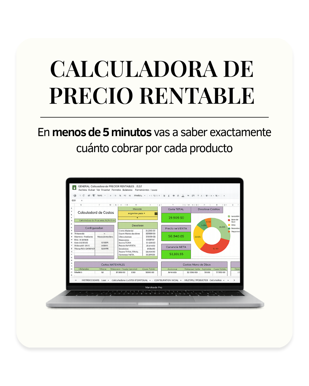 CALCULADORA DE PRECIO RENTABLE + BONUS